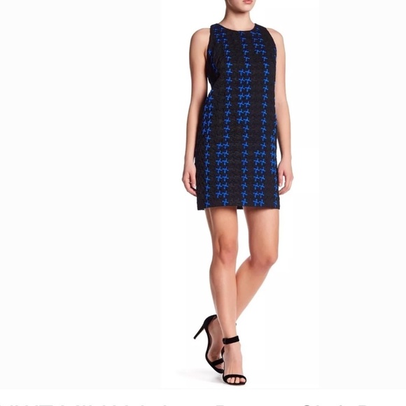 NWT MILLY A-Line Pattern Shift Dress, Cobalt - Picture 1 of 3